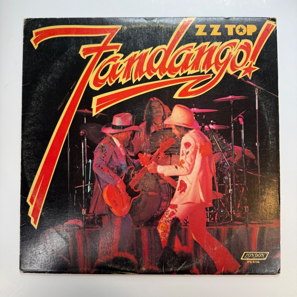 ZZ Top Vinyl Record LP 12" Fandango! 1975 London PS 656 Southern Rock Tush Rock